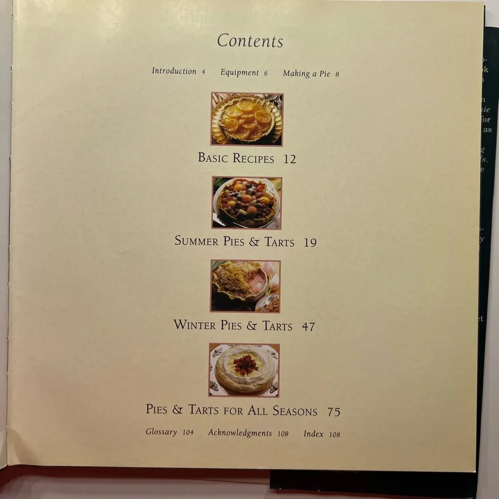 Pies & Tarts Williams-Sonoma Kitchen Library Ribbon Cookbook ISBN 0-7835-0200-1